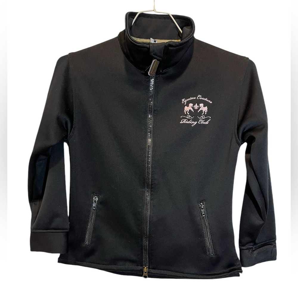 Girls equine couture zip up jacket
